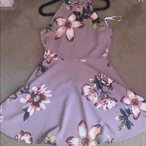 Lavender Floral Dress